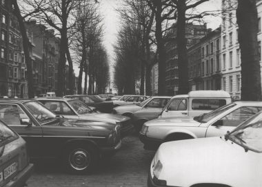 Quai du Commerce, black and white photograph, January 25, 1989 / Atelier photographique de l’Urbanisme. City Archives, Brussels, inv. C-18582. Photo credit: Archives of the City of Brussels
